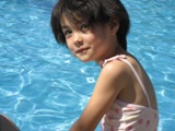My niece by the pool
