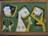 Interesting art in the room