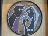 Interesting art in the room